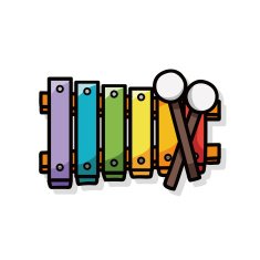 musical instrument piano doodle N3