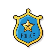 police badge doodle N2