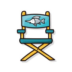 Fishing chair doodle