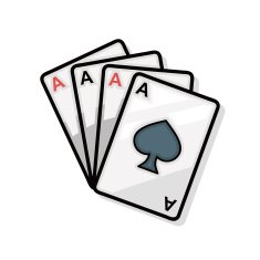 poker card doodle