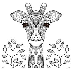 Zentangle giraffe