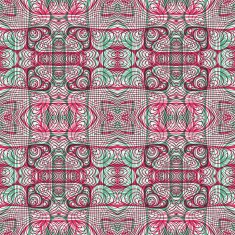 abstract seamless doodle pattern - double exposure design N2