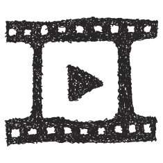 Simple doodle of a camera film N4