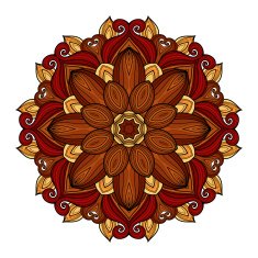 Vector Beautiful Deco Colored Mandala N5