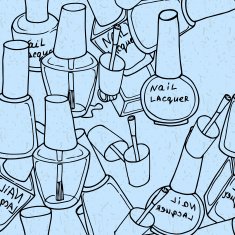 Seamless pattern with nail polish N10