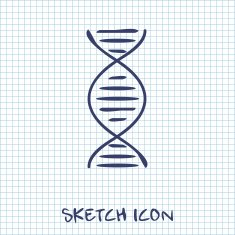 vector DNA molecule icon