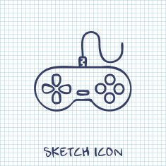 Gamepad vector icon