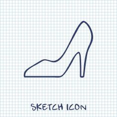 Woman shoe icon