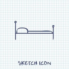 bed vector icon
