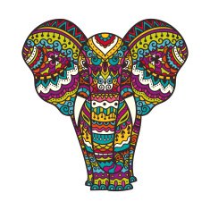 Decorative elephant illustration N2