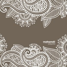 Mehendi abstract background N3