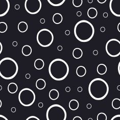 Hand drawn seamless pattern with circles