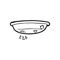 line drawing cartoon fire alarm N2