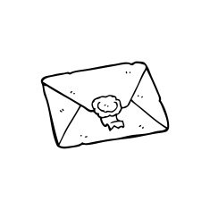 line drawing cartoon letter N3