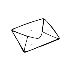 line drawing cartoon letter N4