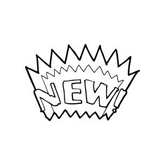 line drawing cartoon new symbol