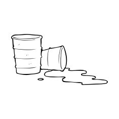 line drawing cartoon office coffee