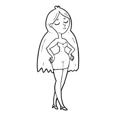 line drawing cartoon N2