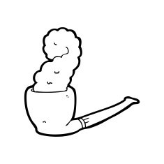 line drawing cartoon pipe N5