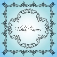 Vector Floral Frame Set