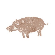 cartoon hog