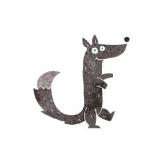 Cartoon Wolf N14