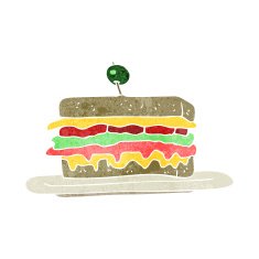 Cartoon Sandwich N12