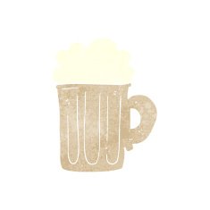 cartoon pint of beer