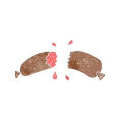 Cartoon Sausage N14