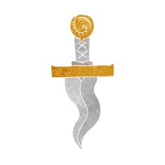 Cartoon Dagger N4