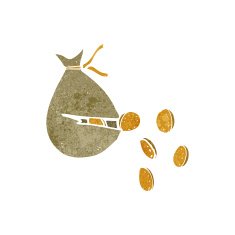 cartoon bag of money N2