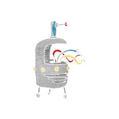 cartoon weird robot