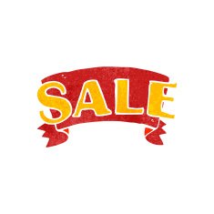 cartoon sale symbol
