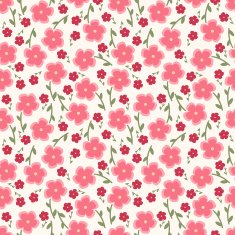 Simple beauty flower seamless pattern Vector illustration good for textile N2