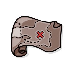 treasure map doodle