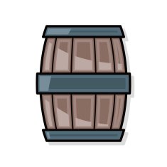 wine barrel doodle