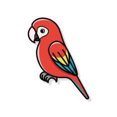 Parrot doodle N3