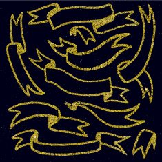 Vector set of hand drawn ribbons