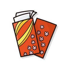 Chinese New Year red envelope doodle