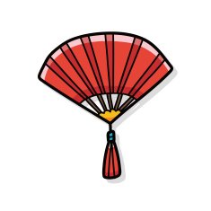 Chinese New Year Folding fan doodle N2