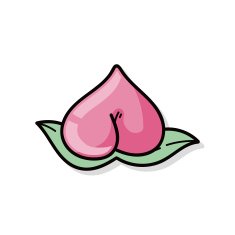 Chinese New Year peaches of immortality doodle N3