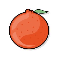 Chinese New Year Mandarin Oranges doodle N3