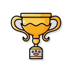pet medal trophy doodle