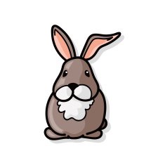 rabbit doodle