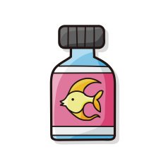 Fish feed doodle