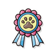 pet medal doodle