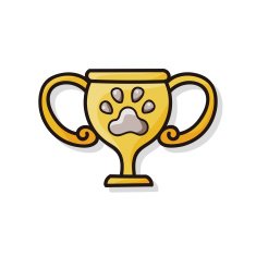 pet medal trophy doodle N2