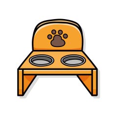 pet bowl doodle N4