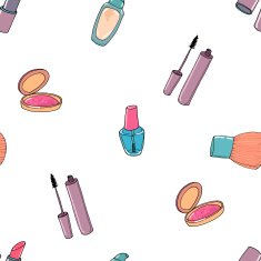 Makeup seamless pattern N14