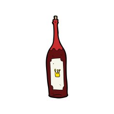 cartoon wine bottle N2